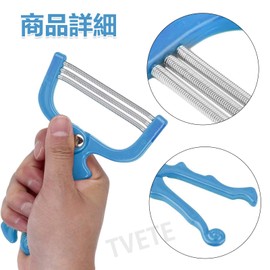 TVETE Face Hair Removal Facial Hair Remover Beard Forehead Eyebrow Upper Lip Hair Face Threading Tool Manual Portable Threading Facial Safety Removal Blade Free Spring Face Face Face Threader Device