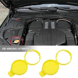 VGOL 2PCS Windscreen Washer Bottle Cap 4563292 12788573 Compatible with 9-3SS 9-5 Car Windshield Wiper Washer Fluid Reservoir Lid Car Windscreen Wipers Parts