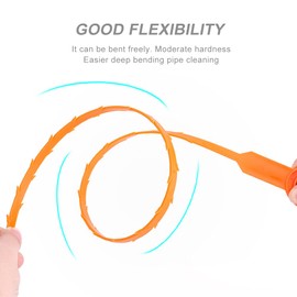 SUPDMZJ 8pcs 25 inch (about 64 cm) toilet and sewer drain cleaning tools for hair drain cleaning tools for shower kitchen sink bathtub bathroom toilet sewers.