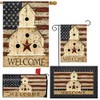 Briarwood Lane Americana Welcome Patriotic Design Collection Primitive Birdhouse