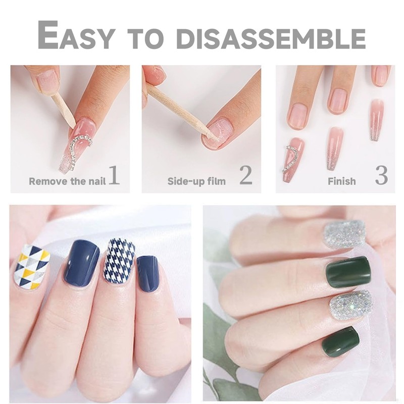 Thirty Sheets of Nails Fixed Glue, Waterproof Nail Glue, Double