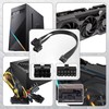 ELFJMZP 2X 8 Pin to 12 Pin Power Cable Compatible