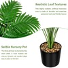 TIUNASIN Artificial Palm Plants 35" Tropical Greenery Bush Imitation Faux