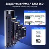 ineo M.2 NVMe SSD Enclosure with Embedded Copper Column Cooling,