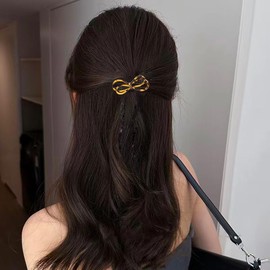 Acrylic Resin Bow Hair Barrettes for Women,Bow Hair Clips for Women, Small Hair Barrettes for Women, Leopard Bow Hair Clips for Women Thick Fine Hair French Barrette Hair Clips, Bow Hair Accessories