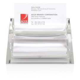 Swingline Business Card Holder, Acrylic, Status, Clear (S7010135)