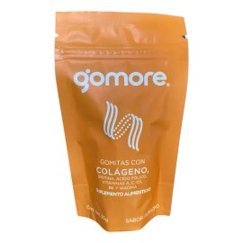 Gomore Colágeno Gomitas Biotina, Ácido Fólico, Vitaminas 90g Sabor Durazno