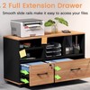 kepptory 2 Drawer File Cabinet with Lock, Rolling File Cabinet