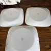 Corelle 4 CORELLE SQUARE “Twilight Grove”Luncheon Plates 9" Unused