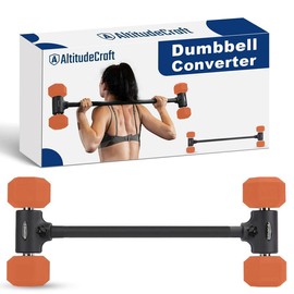 AltitudeCraft Dumbbell-Barbell Converter Kit – 200 lb Capacity Fitness Equipment for Weight Training & Home Gym Workouts - Specification: Dumbbell to Barbell Converter
