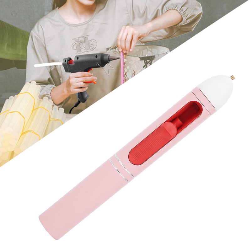 Mini Glue Gun Hot Melt Colorful Pen‑Shaped Cordless 2200mAh USB