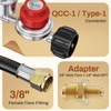 0-30 PSI Adjustable Propane Regulator with Gauge, 5 FT