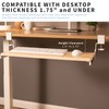 VIVO Large Height Adjustable Under Desk Keyboard Tray, C-clamp Mount