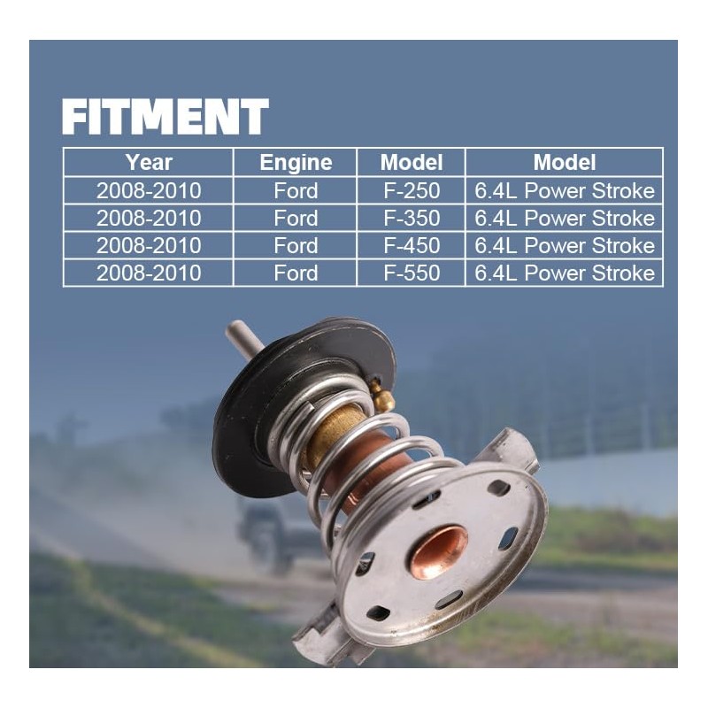 MITZONE Engine Coolant Thermostat 192.2℉ 203℉ Compatible with 2008 2009