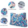 Bagandcute 29L Magnetic Snap Closure Beach Bag,7 Pockets Waterproof Pool