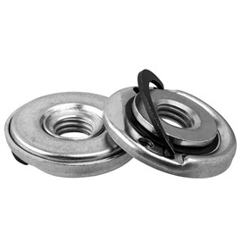 HaoTrade 2 Piece M14 Quick Release Nut, Angle Grinder Quick Clamping Nuts, Thread Self Locking Plate Quick Clamping Release Flange Nut, Replacement Parts Pressure Plate Fastener