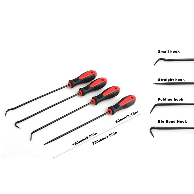 Suuonee O ring Hook 9pcs/Set Precision Pick Hook Set O