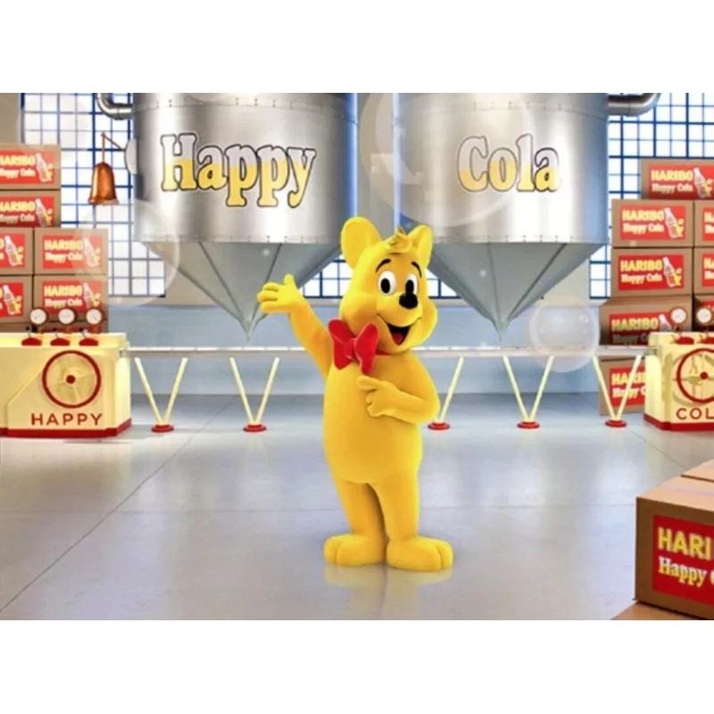 HARIBO Happy Cola, Soft & Chewy Gummi Candies, Bulk &