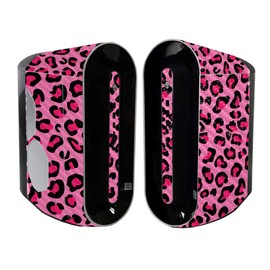 MightySkins Carbon Fiber Skin Compatible with Alienware Aurora R11 Gaming Desktop - Pink Leopard | Protective, Durable Textured Carbon Fiber Finish | Easy to Apply and Change Styles | Made in The USA