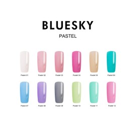 Bluesky Cherry Drop Pastel 04 Pastel Pink Long Lasting Chip Resistant Gel Nail Polish 10ml (Dries under UV LED lamp)