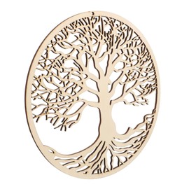 Ciieeo 1Pc Tree of Life Wooden Pendant Aesthetic Bedroom Hanging Decor for Home Office and Party Natural Feel Indoor Ornament for Thanksgiving and Christmas Celebrations
