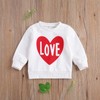 Valentines Day Sweatshirt Toddler Baby Girl Valentines Day Outfit Heart