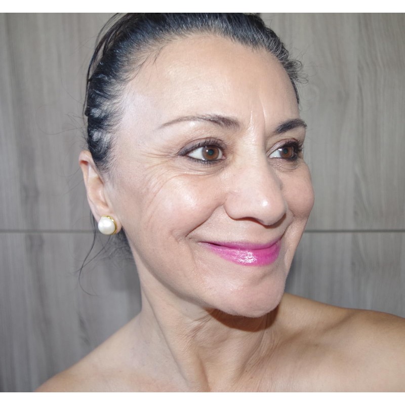 Majorca Pearl Round Dome 15MM Stud Earrings 14K Gold Filled