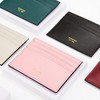 Cowhide Leather Transit & Business Card Holder for 20s Pouch Green