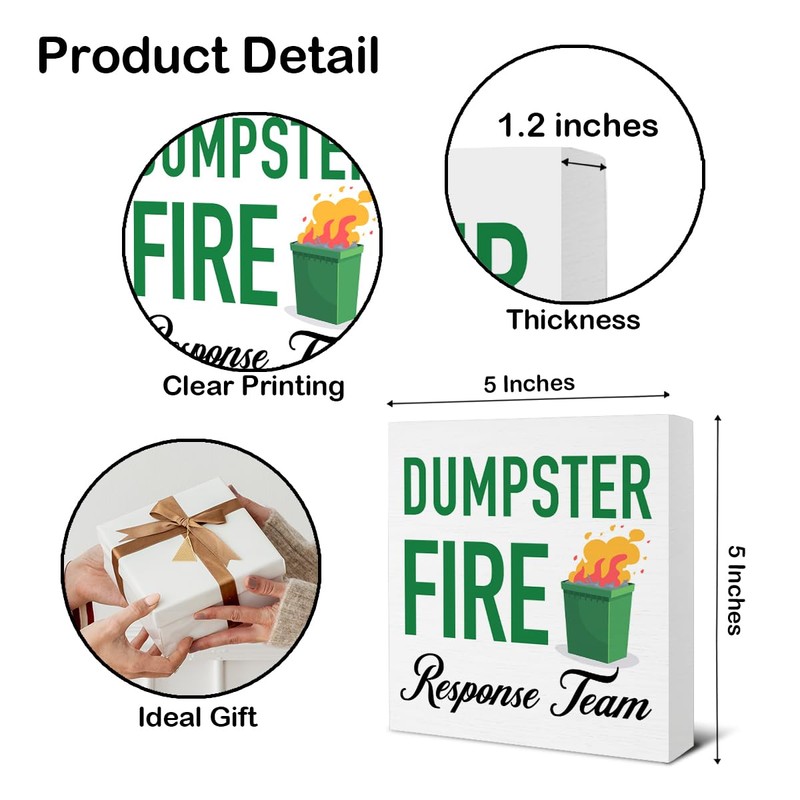 Dumpster Fire Desk Accessories - Funny Office Desk Accessories -