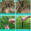 33 Pcs Tree Stake Kits, 16pcs 9.4 inch Black Tree