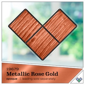 Gallery Glass Stained Glass Paint, Metallic Rose Gold 2 fl oz Brilliant Metallic Finish Paint, Perfect For Easy To Apply DIY Arts And Crafts, 19679