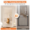 BFNN Cat Screen Door, Extra Tall Cat-Proof Mesh Gate, Fit