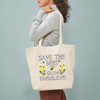CafePress Save The Bees Grow Dandelions Tote Bag Natural Canvas