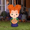 Gemmy Airblown Inflatable Hocus Pocus Winifred, 3.5 ft Tall, Orange