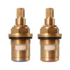 Replacement Brass Pair Ceramic Stem Disc Cartridge Mixer Hot and