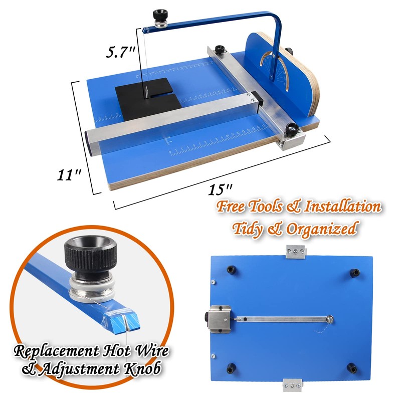 DOMINOX Electric Hot Wire Foam Cutter - Tabletop Tool for