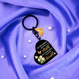 VMHEFAV Mom Gifts For Mothers Day Unique Mom Mother Keychain Gifts From Daughter Son Thoughtful mom Keychain Gift For Christmas Birthday Funny Butterfly Kerychain Gifts For Women From Daughter Son