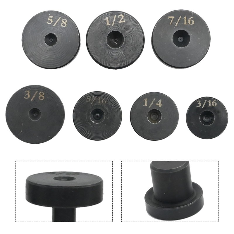 EATAKWARD 7Pcs Double & Single Flaring Tool Kit Steel Adapter