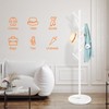 ZOZOE Metal Coat Rack Freestanding, Metal Coat Rack Stand with
