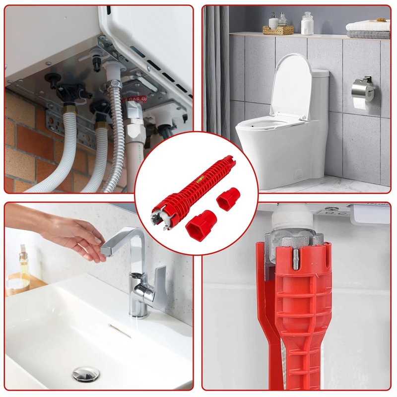 Cfcyhla Sink Installer Tool, Sink Key, Tap Key, Multifunctional Pipe