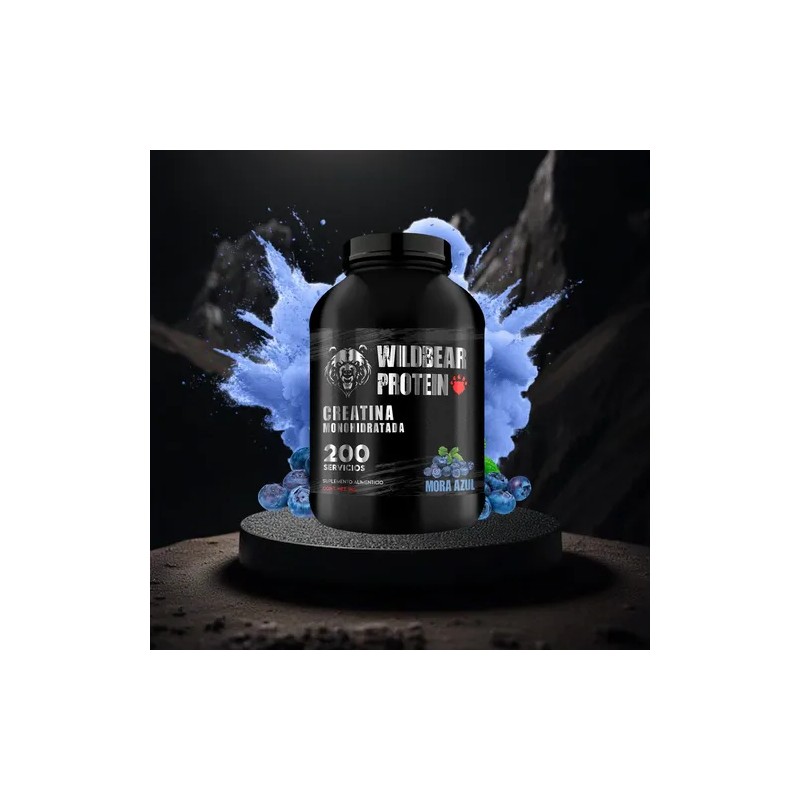 Creatina Monohidratada 1kg Wild Bear 200 Servicios Varios