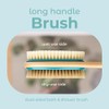 MainBasics Cepillo de ducha de doble cara con mango largo