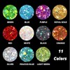HTVRONT Holographic Chunky Orange Glitter - 100g/3.53oz Mixed Glitter for