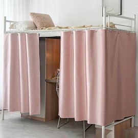 haozaikeji Bottom Bunk Bed Curtains Blackout Privacy Bed Drapes Underbed Curtains Single Bed Curtains Shading Drapes for Dorm Bedroom Loft Bed