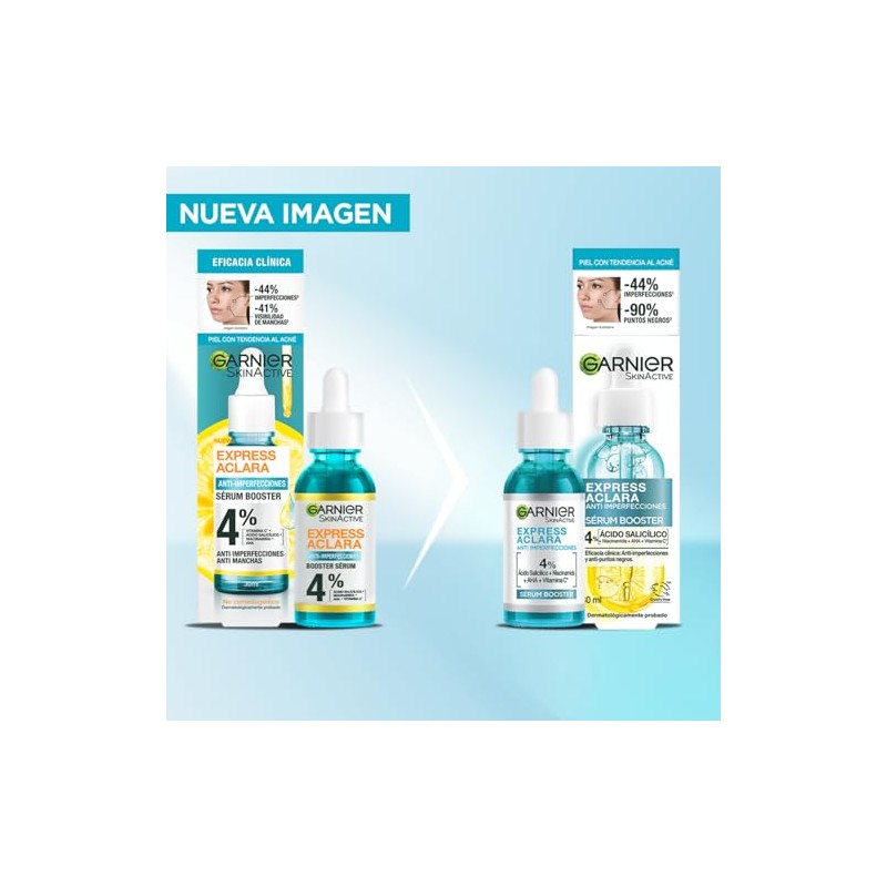 Garnier Express Aclara Sérum Anti Imperfecciones Concentrado Vitamina Ácido Salicílico
