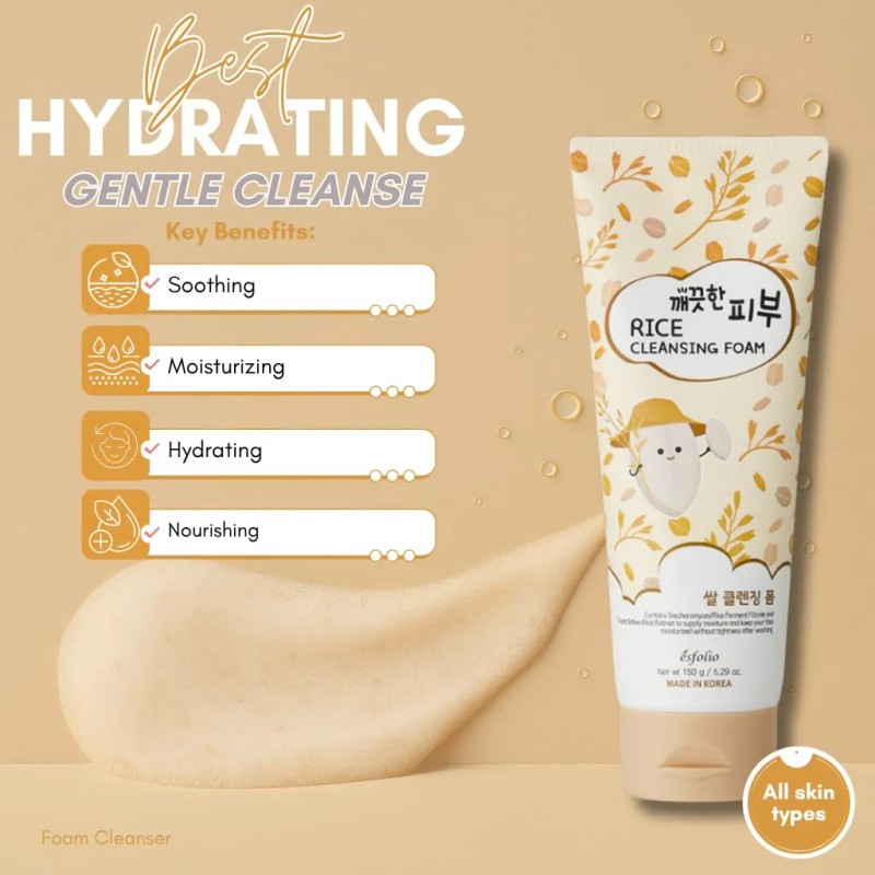 Limpiador Facial De Arroz Coreano