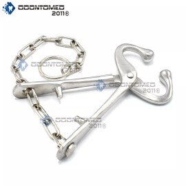 ODM Bull Nose Holder with Chain Stainless Steel 7.5"