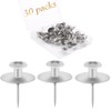 30 PCS Picture Hanger Nails, Double Headed Push Pins Hooks