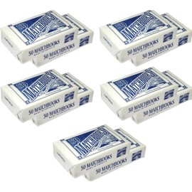D.D Bean & Sons 500 Plain White Matches Matchbooks for Wedding, Birthday, Party (10 Boxes)