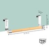 eluno Tea Towel Holder with Bamboo No Drilling for Hanging